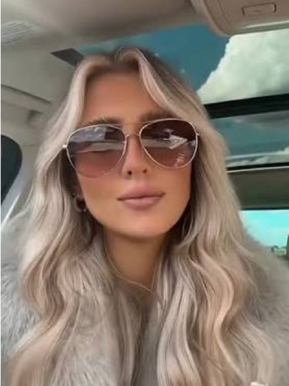 Kate Spade ‘Emmaline’ Rose Gold Aviator Sunglasses NEW